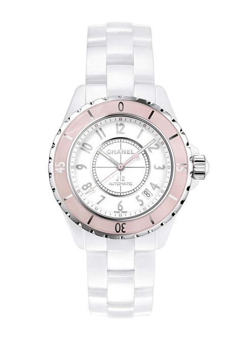 chanel j12 pink light|Chanel j12 white watch price.